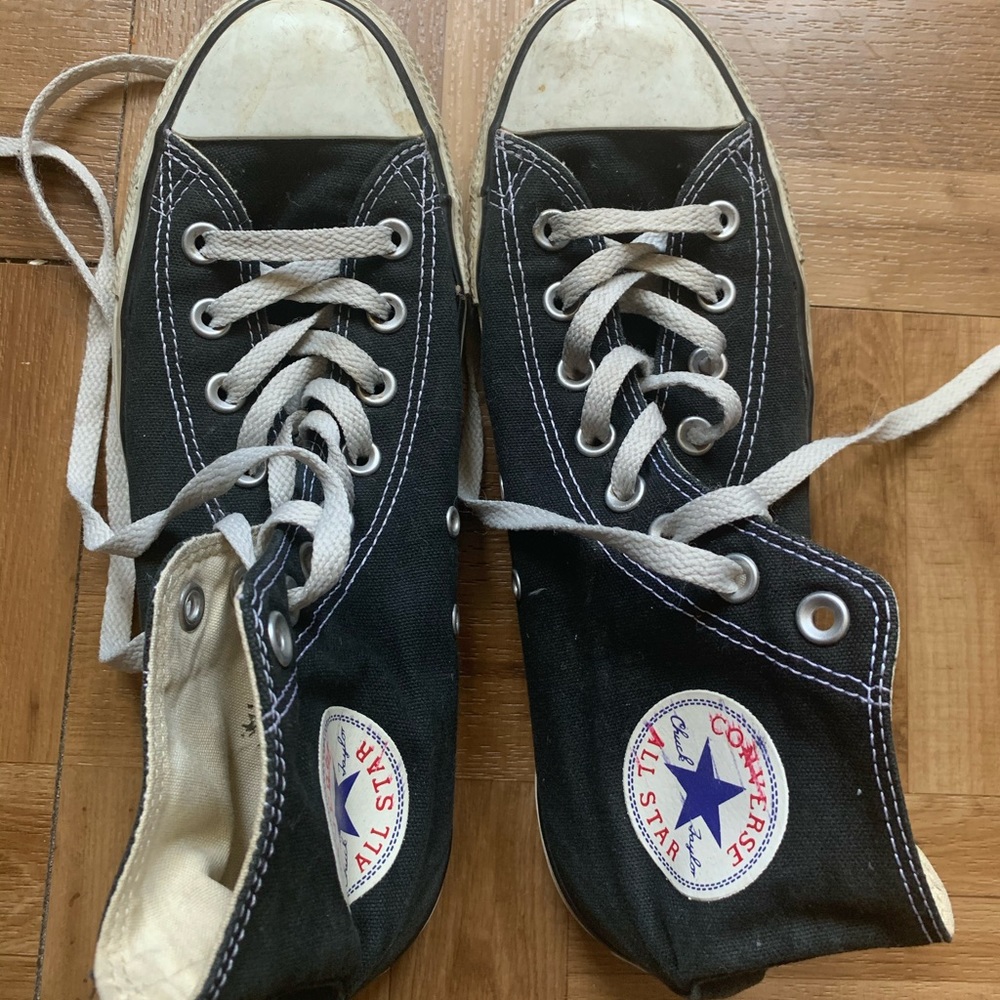 Black high top Converse